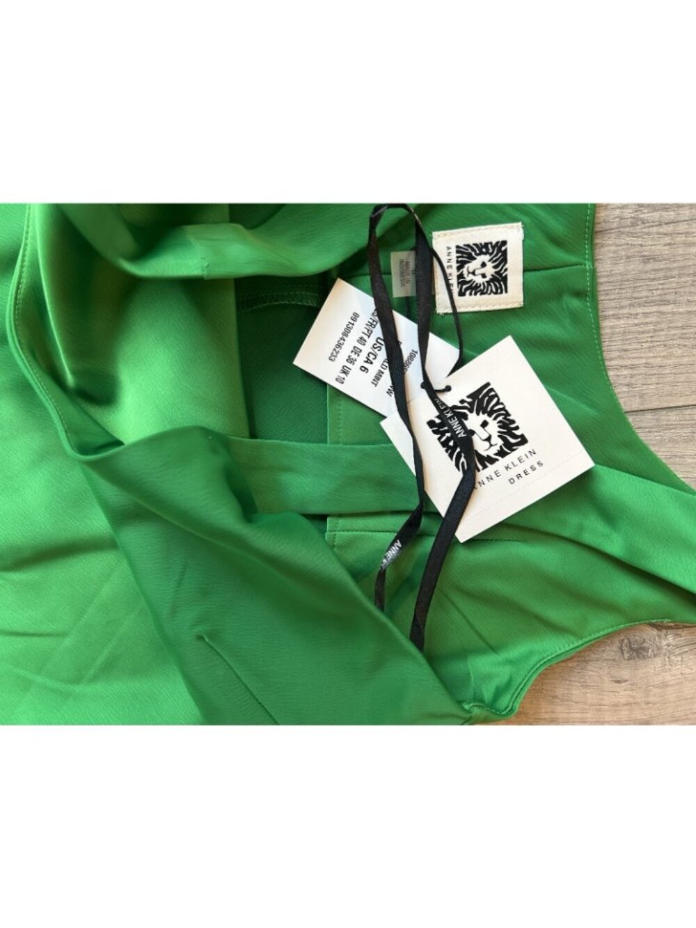 Anne Klein Sheath Midi Dress Size 6 NWT Sleeveless Green spring Wedding Guest - Picture 10 of 16